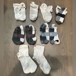 Bundle of Men's Bomba Socks, Size Large, White